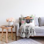 Sevgililer Günü Temalı Özel Tasarım Dijital Baskılı Modern Raşel Kadife Yastık Kırlent Kılıfı Realhomes