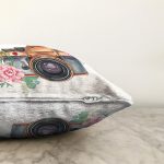 Sevgililer Günü Temalı Özel Tasarım Dijital Baskılı Modern Raşel Kadife Yastık Kırlent Kılıfı Realhomes