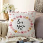 - Sonil-K9130-Gorsel - Realhomes Sevgililer Günü Temalı Özel Tasarım Dijital Baskılı Modern Raşel Kadife Yastık Kırlent Kılıfı Realhomes