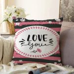 - Sonil-K9132-Gorsel - Realhomes  Sevgililer Günü Temalı Özel Tasarım Dijital Baskılı Modern Raşel Kadife Yastık Kırlent Kılıfı Realhomes