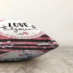 - Sonil-K9132-Gorsel-2 - Realhomes  Sevgililer Günü Temalı Özel Tasarım Dijital Baskılı Modern Raşel Kadife Yastık Kırlent Kılıfı Realhomes