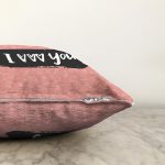 Sevgililer Günü Temalı Özel Tasarım Dijital Baskılı Modern Şönil Yastık Kırlent Kılıfı Realhomes