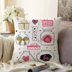 - Sonil-K9153-Gorsel - Realhomes Sevgililer Günü Temalı Özel Tasarım Dijital Baskılı Modern Raşel Kadife Yastık Kırlent Kılıfı Realhomes