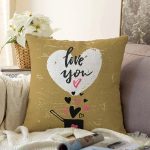 - Sonil-K9158-Gorsel - Realhomes Sevgililer Günü Temalı Özel Tasarım Dijital Baskılı Modern Raşel Kadife Yastık Kırlent Kılıfı Realhomes