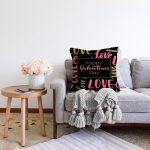 - Sonil-K9161-Gorsel-1 - Realhomes  Sevgililer Günü Temalı Özel Tasarım Dijital Baskılı Modern Raşel Kadife Yastık Kırlent Kılıfı Realhomes