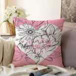 - Sonil-K9169-Gorsel - Realhomes Sevgililer Günü Temalı Özel Tasarım Dijital Baskılı Modern Raşel Kadife Yastık Kırlent Kılıfı Realhomes