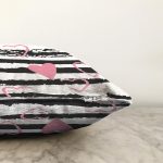 Sevgililer Günü Temalı Özel Tasarım Dijital Baskılı Modern Raşel Kadife Yastık Kırlent Kılıfı Realhomes