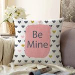 - Sonil-K9192-Gorsel - Realhomes  Sevgililer Günü Temalı Özel Tasarım Dijital Baskılı Modern Raşel Kadife Yastık Kırlent Kılıfı Realhomes