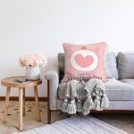 - Sonil-K9193-Gorsel-1 - Realhomes  Sevgililer Günü Temalı Özel Tasarım Dijital Baskılı Modern Şönil Yastık Kırlent Kılıfı Realhomes