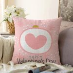 - Sonil-K9193-Gorsel - Realhomes  Sevgililer Günü Temalı Özel Tasarım Dijital Baskılı Modern Şönil Yastık Kırlent Kılıfı Realhomes