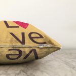 Sevgililer Günü Temalı Özel Tasarım Dijital Baskılı Modern Raşel Kadife Yastık Kırlent Kılıfı Realhomes