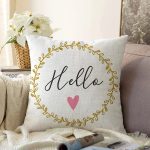 Sevgililer Günü Temalı Özel Tasarım Dijital Baskılı Modern Raşel Kadife Yastık Kırlent Kılıfı Realhomes