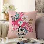 - Sonil-K9213-Gorsel - Realhomes Sevgililer Günü Temalı Özel Tasarım Dijital Baskılı Modern Raşel Kadife Yastık Kırlent Kılıfı Realhomes
