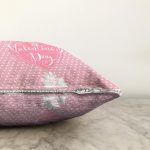 Sevgililer Günü Temalı Özel Tasarım Dijital Baskılı Modern Raşel Kadife Yastık Kırlent Kılıfı Realhomes