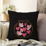 - Sonil-K9229-Gorsel - Realhomes  Sevgililer Günü Temalı Özel Tasarım Dijital Baskılı Modern Raşel Kadife Yastık Kırlent Kılıfı Realhomes