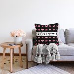 - Sonil-K9231-Gorsel-1 - Realhomes  Sevgililer Günü Temalı Özel Tasarım Dijital Baskılı Modern Raşel Kadife Yastık Kırlent Kılıfı Realhomes