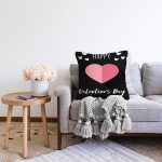 - Sonil-K9232-Gorsel-1 - Realhomes  Sevgililer Günü Temalı Özel Tasarım Dijital Baskılı Modern Raşel Kadife Yastık Kırlent Kılıfı Realhomes