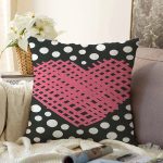 - Sonil-K9233-Gorsel - Realhomes Sevgililer Günü Temalı Özel Tasarım Dijital Baskılı Modern Raşel Kadife Yastık Kırlent Kılıfı Realhomes