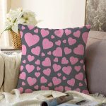 - Sonil-K9237-Gorsel - Realhomes Sevgililer Günü Temalı Özel Tasarım Dijital Baskılı Modern Raşel Kadife Yastık Kırlent Kılıfı Realhomes