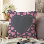 - Sonil-K9238-Gorsel - Realhomes  Sevgililer Günü Temalı Özel Tasarım Dijital Baskılı Modern Raşel Kadife Yastık Kırlent Kılıfı Realhomes