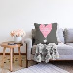 - Sonil-K9245-Gorsel-1 - Realhomes  Sevgililer Günü Temalı Özel Tasarım Dijital Baskılı Modern Şönil Yastık Kırlent Kılıfı Realhomes