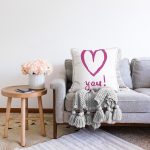 - Sonil-K9249-Gorsel-1 - Realhomes  Sevgililer Günü Temalı Özel Tasarım Dijital Baskılı Modern Raşel Kadife Yastık Kırlent Kılıfı Realhomes