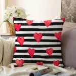 - Sonil-K9253-Gorsel - Realhomes Sevgililer Günü Temalı Özel Tasarım Dijital Baskılı Modern Şönil Yastık Kırlent Kılıfı Realhomes