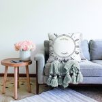 Roma Rakamlarıyla Saat Tasarımlı Dijital Baskılı Modern Raşel Kadife Yastık Kırlent Kılıfı Realhomes