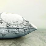 Roma Rakamlarıyla Saat Tasarımlı Dijital Baskılı Modern Raşel Kadife Yastık Kırlent Kılıfı Realhomes