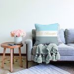 - Sonil-K9284-Gorsel-1 - Realhomes  Hello Beautiful Mavi & Gri Dijital Baskılı Dekoratif Raşel Kadife Yastık Kırlent Kılıfı Realhomes