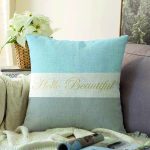 - Sonil-K9284-Gorsel - Realhomes  Hello Beautiful Mavi & Gri Dijital Baskılı Dekoratif Raşel Kadife Yastık Kırlent Kılıfı Realhomes