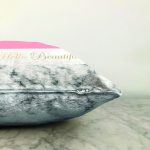 - Sonil-K9286-Gorsel-2 - Realhomes  Hello Beautiful Pembe & Mermer Dijital Baskılı Dekoratif Raşel Kadife Yastık Kırlent Kılıfı Realhomes