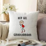 - Sonil-K9303-Gorsel - Realhomes  Özel Tasarım Kop Gel Günahlarından Dijital Baskılı Dekoratif Raşel Kadife Yastık Kırlent Kılıfı Realhomes