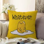 - Sonil-K9306-Gorsel - Realhomes Özel Tasarım Whatever & Her Neyse Dijital Baskılı Modern Şönil Yastık Kırlent Kılıfı Realhomes