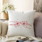 - Sonil-K9346-Gorsel - Realhomes Özel Tasarım Bayan Elleri Dijital Baskılı Modern Şönil Yastık Kırlent Kılıfı Realhomes