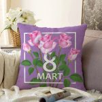 - Sonil-K9357-1-Gorsel - Realhomes  Özel Tasarım 8 Mart Gül Tasarımlı Dijital Baskılı Modern Raşel Kadife Yastık Kırlent Kılıfı Realhomes