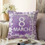 - Sonil-K9363-2-Gorsel - Realhomes  Özel Tasarım 8 March Gül Tasarımlı Dijital Baskılı Modern Raşel Kadife Yastık Kırlent Kılıfı Realhomes