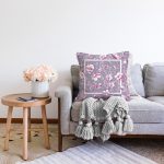 Özel Tasarım Gül Tasarımlı Dijital Baskılı Modern Raşel Kadife Yastık Kırlent Kılıfı Realhomes