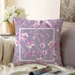 Özel Tasarım Gül Tasarımlı Dijital Baskılı Modern Raşel Kadife Yastık Kırlent Kılıfı Realhomes