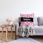 - Sonil-K9370-2-Gorsel-1 - Realhomes Özel Tasarım Happy Womens Day Dijital Baskılı Modern Raşel Kadife Yastık Kırlent Kılıfı Realhomes