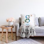 Özel Tasarım 8 Mart Çiçek Tasarımlı Dijital Baskılı Modern Raşel Kadife Yastık Kırlent Kılıfı Realhomes