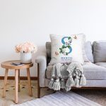 Özel Tasarım 8 March Çiçek Tasarımlı Dijital Baskılı Modern Raşel Kadife Yastık Kırlent Kılıfı Realhomes