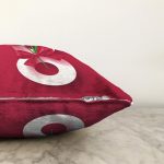 Özel Tasarım Kırmızı Gül Tasarımlı Dijital Baskılı Modern Raşel Kadife Yastık Kırlent Kılıfı Realhomes