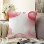 - Sonil-K9376-Gorsel - Realhomes Özel Tasarım Balon Desenli Dijital Baskılı Modern Raşel Kadife Yastık Kırlent Kılıfı Realhomes