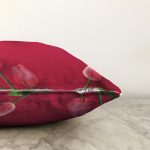Özel Tasarım Gül Temalı Dijital Baskılı Modern Raşel Kadife Yastık Kırlent Kılıfı Realhomes
