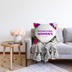 - Sonil-K9382-2-Gorsel-1 - Realhomes Özel Tasarım Women' Day Çiçek Desenli Dijital Baskılı Modern Şönil Yastık Kırlent Kılıfı Realhomes