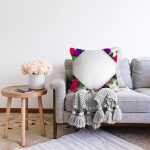 - Sonil-K9382-Gorsel-1 - Realhomes  Özel Tasarım Çiçek Desenli Dijital Baskılı Modern Raşel Kadife Yastık Kırlent Kılıfı Realhomes