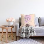 Özel Tasarım 8 Mart Kadın Silüetli Dijital Baskılı Modern Raşel Kadife Yastık Kırlent Kılıfı Realhomes