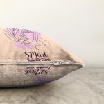 Özel Tasarım 8 Mart Kadın Silüetli Dijital Baskılı Modern Raşel Kadife Yastık Kırlent Kılıfı Realhomes