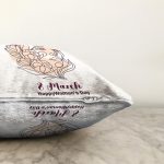 - Sonil-K9386-2-Gorsel-2 - Realhomes Özel Tasarım 8 March Kadın Silüetli Dijital Baskılı Modern Raşel Kadife Yastık Kırlent Kılıfı Realhomes